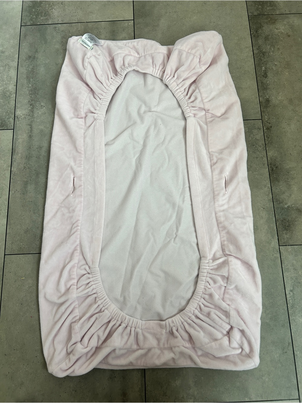 Pottery Barn Kids pink Luxe Chamois Changing Pad and 2 bluesnail covers - Picture 4 of 13
